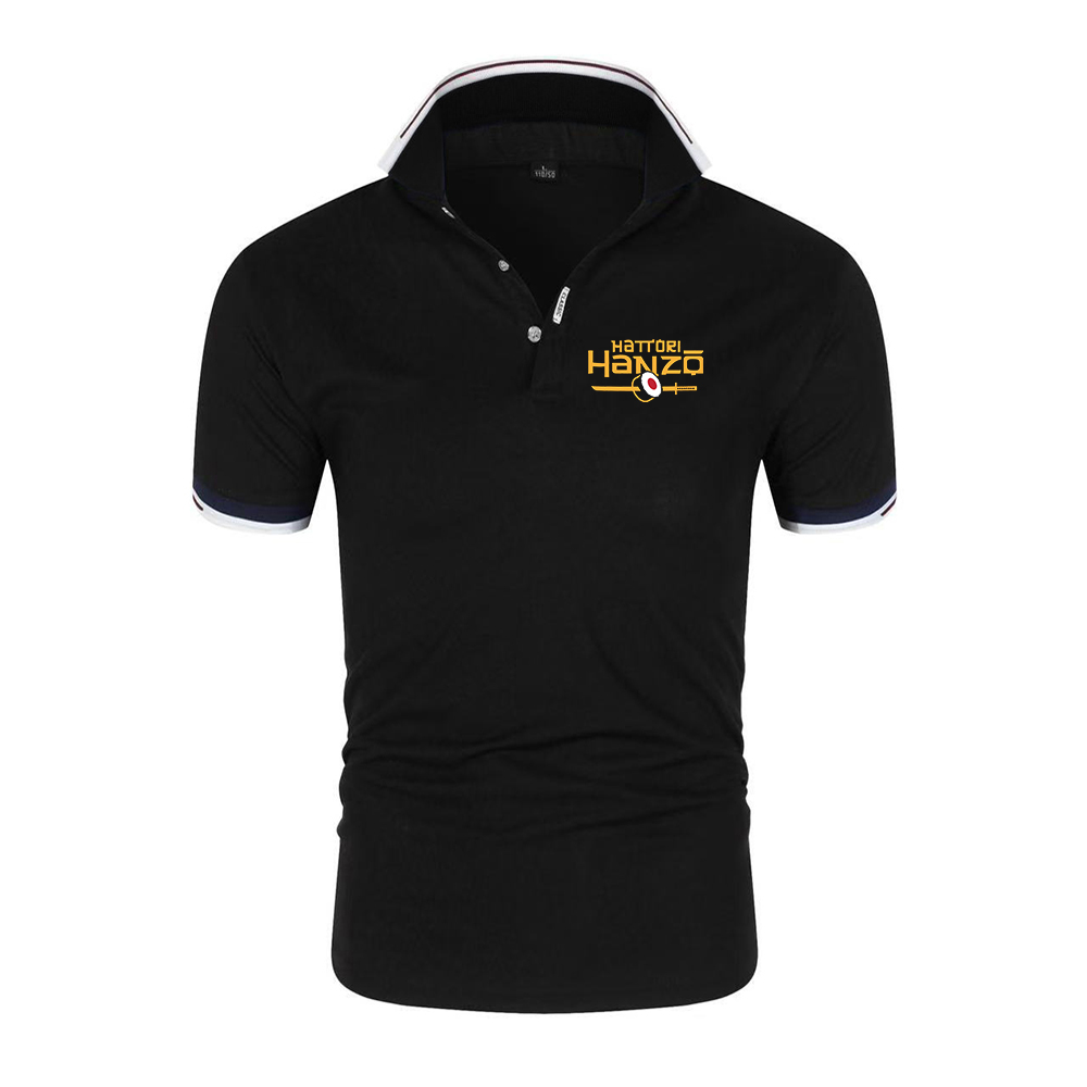 Polo Shirt Pique - Hattori Hanzo 남성용 여름 반팔 폴로