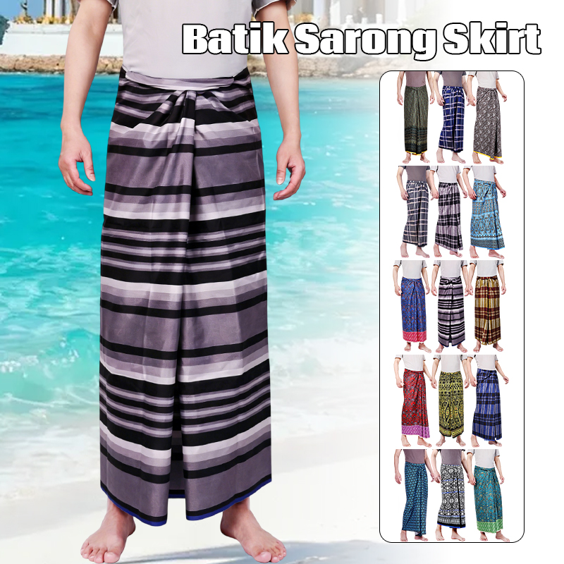 Sarong Men Wrap - 남녀 공용 바틱 사롱 스커트 에스닉