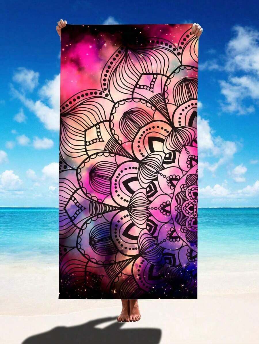 Beach Towel Large - 초흡수성 속건성 250gsm 별이 빛나는 하늘