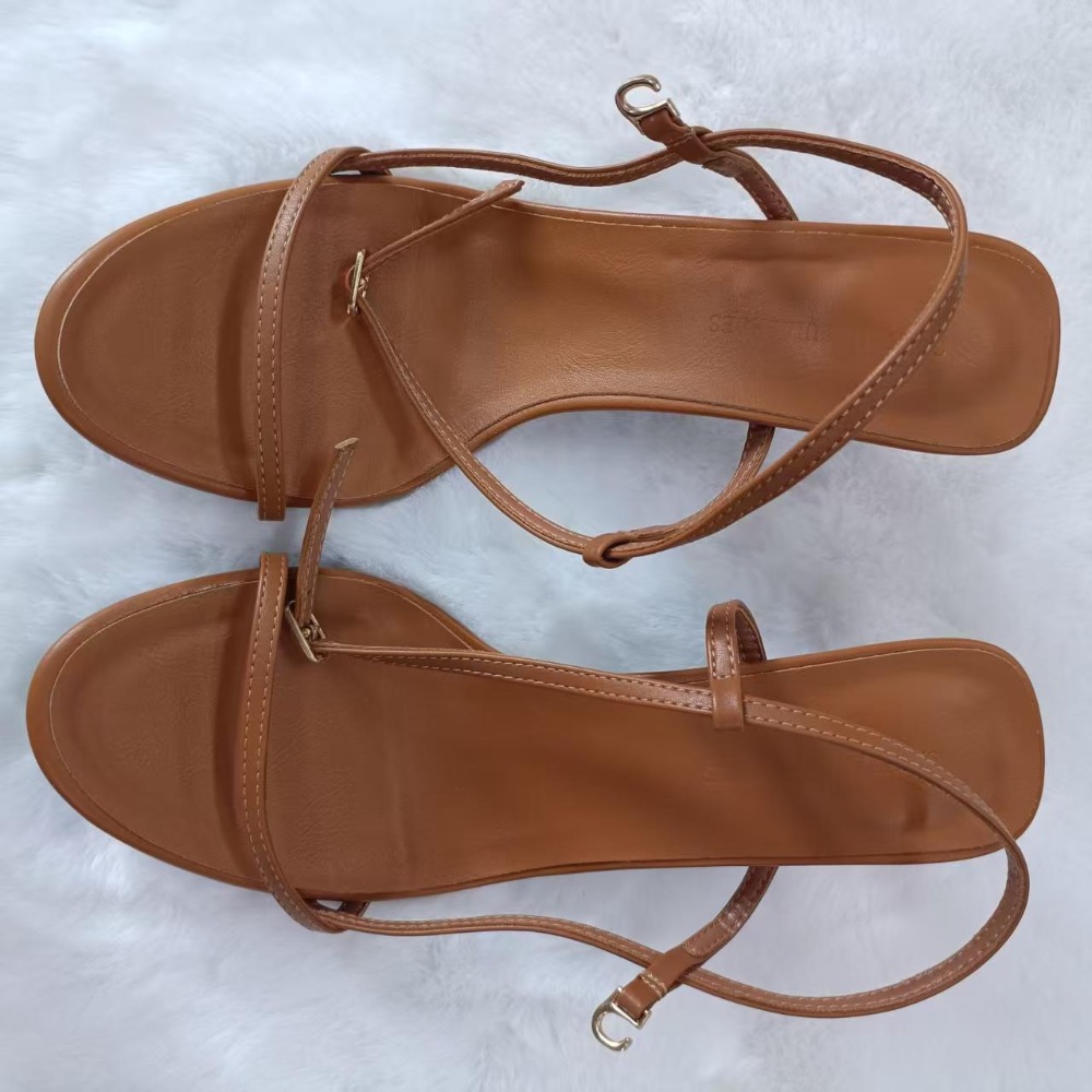 여성 여름 샌들 싱글 버클 스트랩이 있는 새로운 디자인 - Casual Sandal Leather 리뷰 및 가격