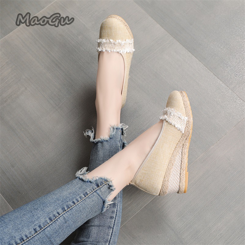 여성용 에스파드리유 웨지 슈즈 라운드 토 슬립온 캐주얼 - Espadrille Slip On 리뷰 및 가격