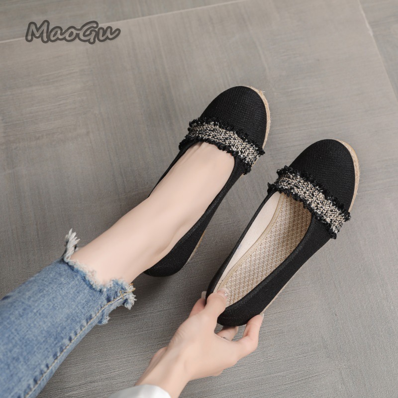 여성용 에스파드리유 웨지 슈즈 라운드 토 슬립온 캐주얼 - Espadrille Slip On 리뷰 및 가격