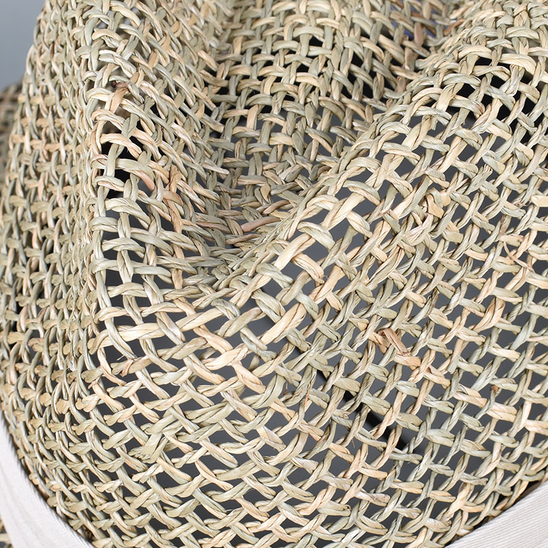 100% 천연 잔디 파나마 해변 태양 모자 여자 여름  - Bucket Hat Straw 리뷰 및 가격