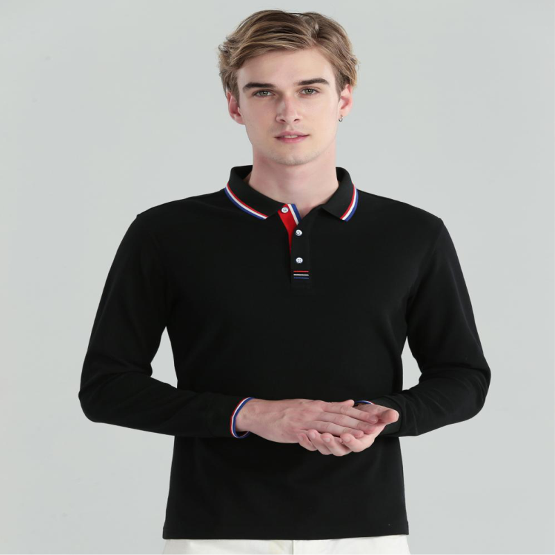 가을용 긴팔 폴로 셔츠 맞춤형 폴로 칼라 긴팔 티셔츠  - Polo Shirt Pique 리뷰 및 가격