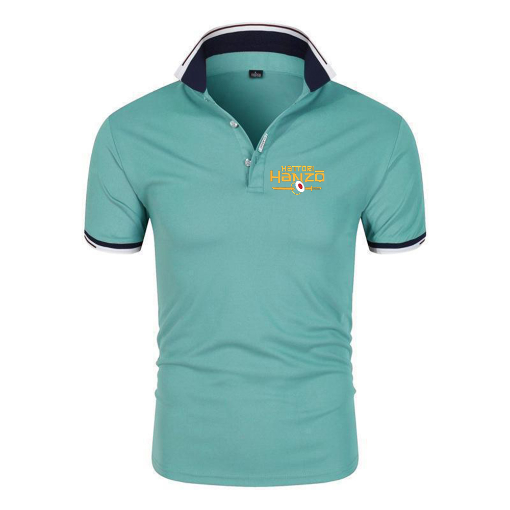 Hattori Hanzo 남성용 여름 반팔 폴로 셔츠  - Polo Shirt Pique 리뷰 및 가격