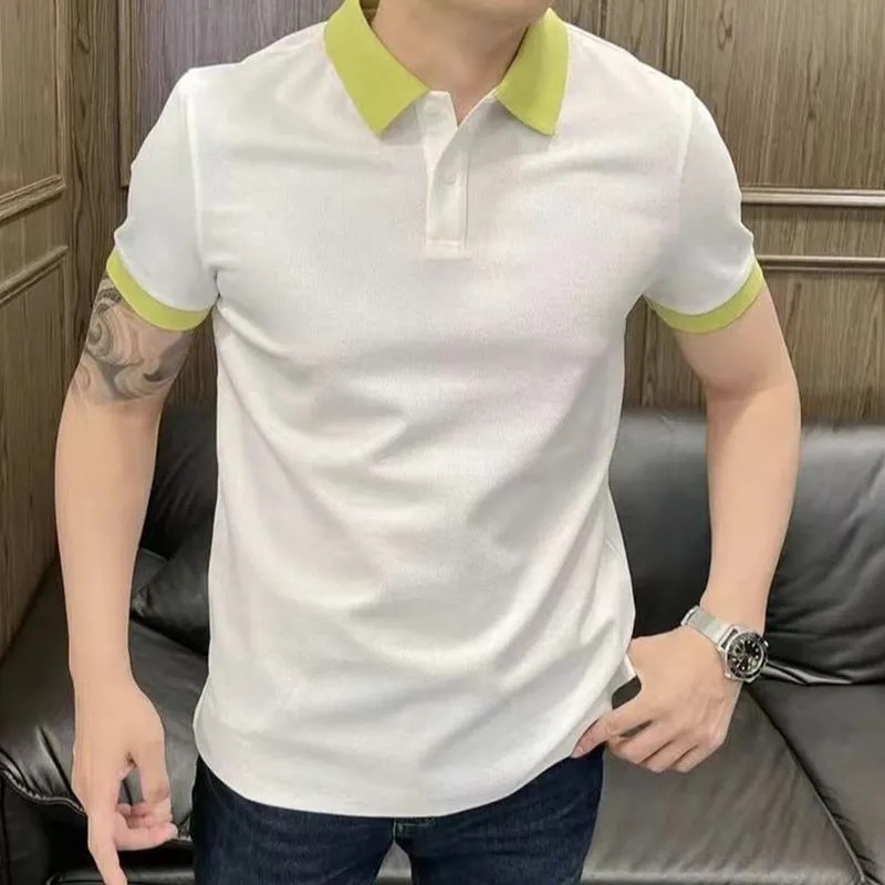 남성 플러스 사이즈 피케 폴로 셔츠 배색 칼라 반팔 캐 - Polo Shirt Pique 리뷰 및 가격