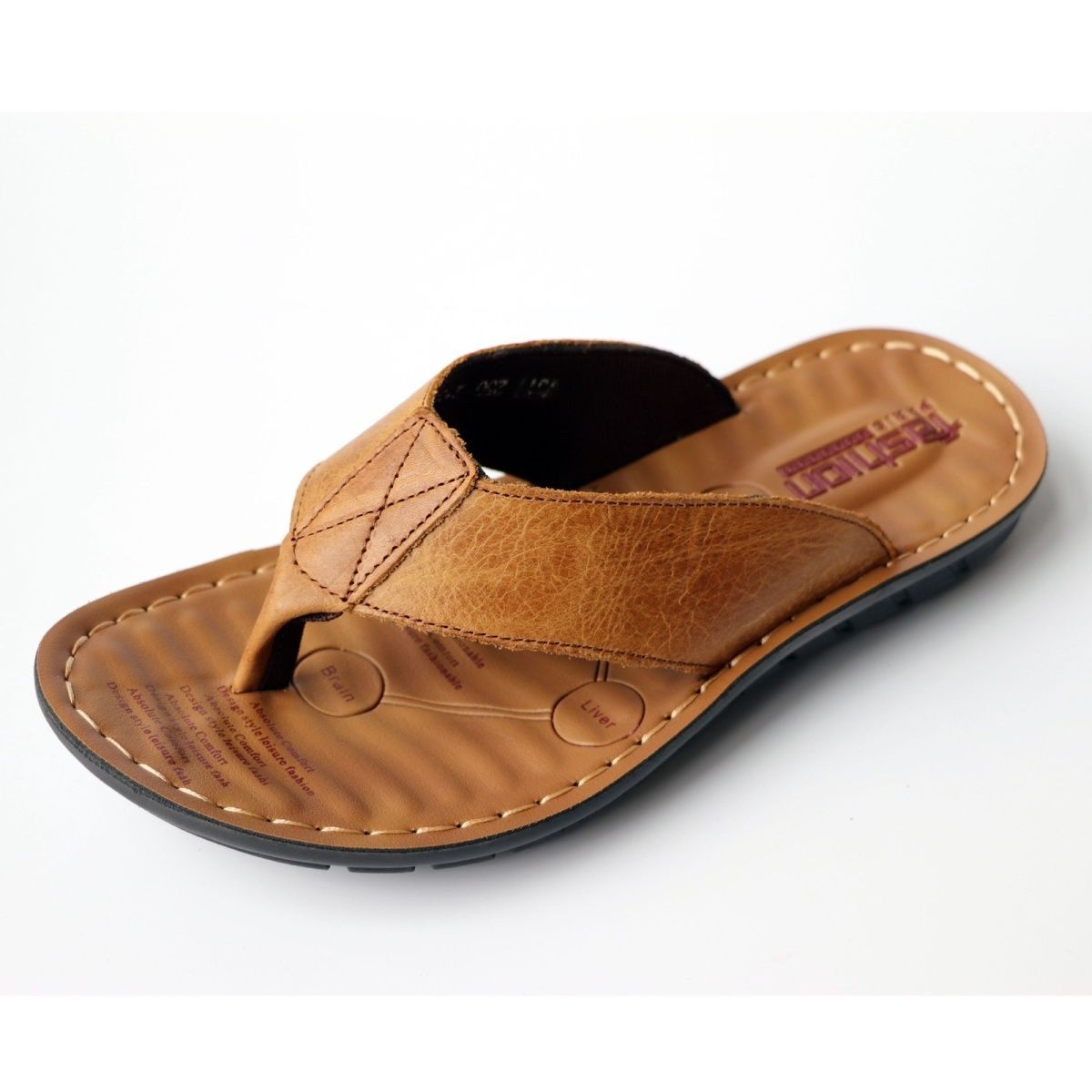 여름 신발 남성 슬리퍼 정품 가죽 남성 플립 플롭 플랫 - Flip Flop Leather Men 리뷰 및 가격