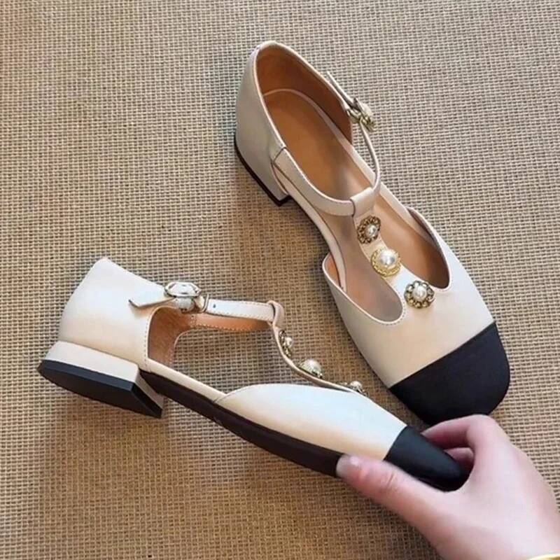 여성 스퀘어 토 힐 샌들 여름 신발 패션 신상 디자이너 - Casual Sandal Leather 리뷰 및 가격