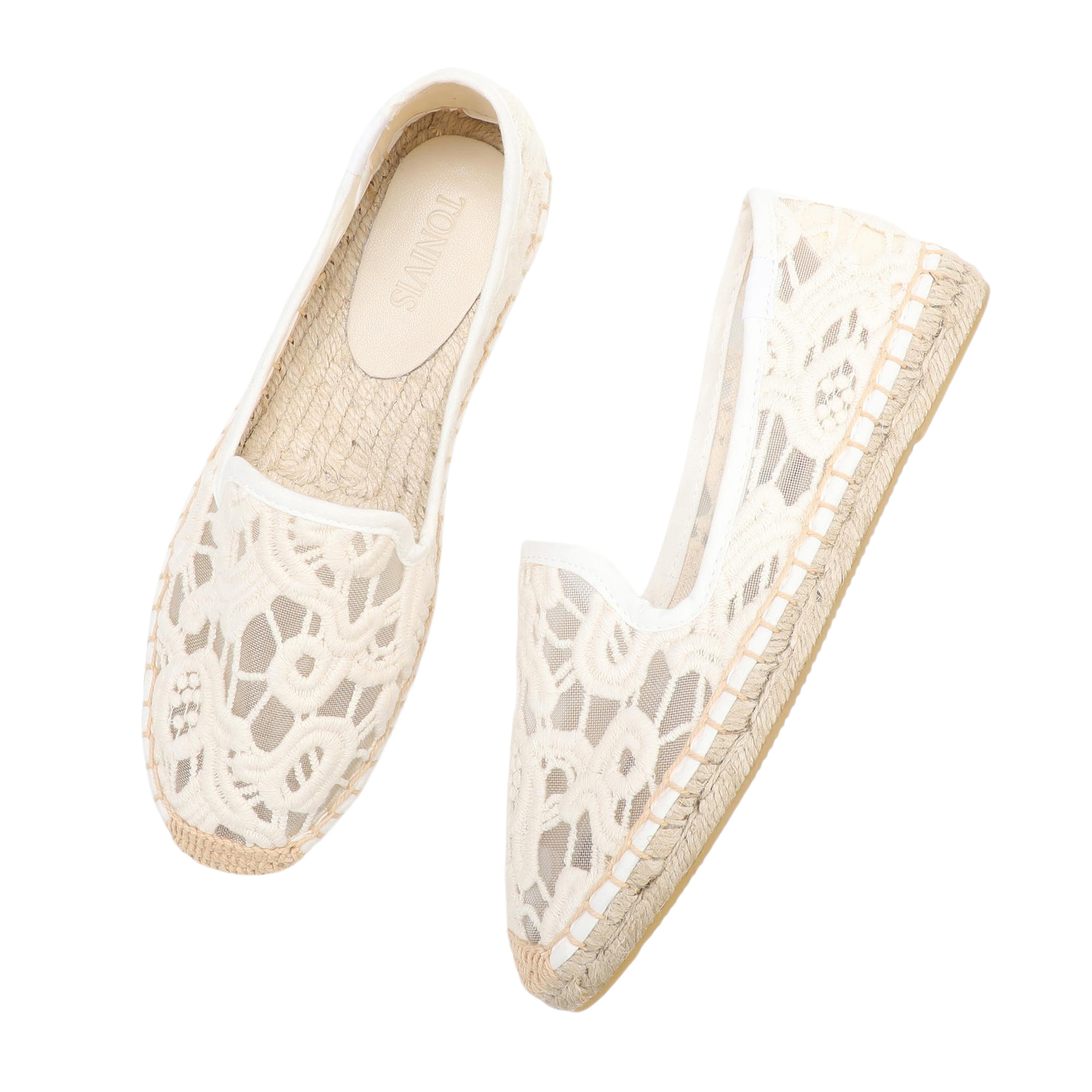 여성 레이스 에스파드리유 플랫 슬립온 우아한 여름 캐주 - Espadrille Slip On 리뷰 및 가격