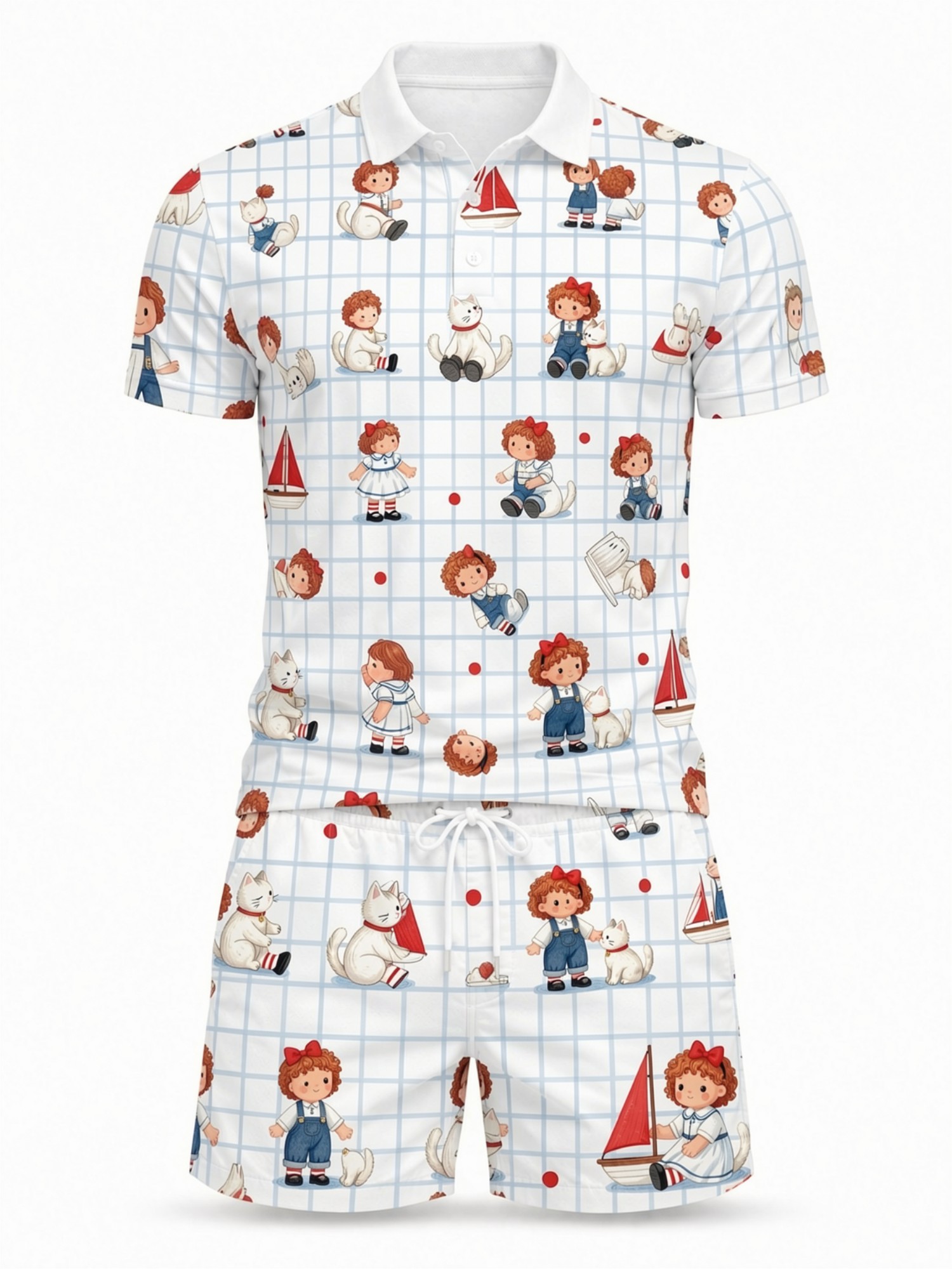 남성 반팔 폴로셔츠 반바지 세트 캐주얼 투피스 여름 비 - Resort Shirt Floral 리뷰 및 가격